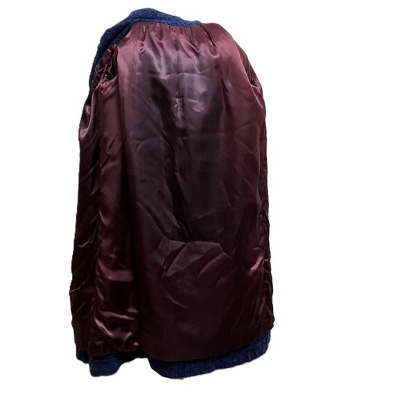 Bardolino Luxury Mohair Wool Coat Variegated Blue Vintage Anna Collection - Picture 11 of 12